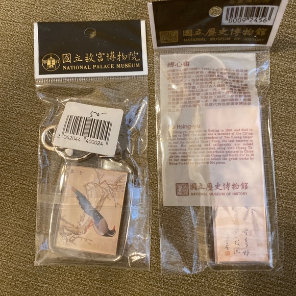 Set of two lucite key chains from Taiwan museum - Picture 4 of 5